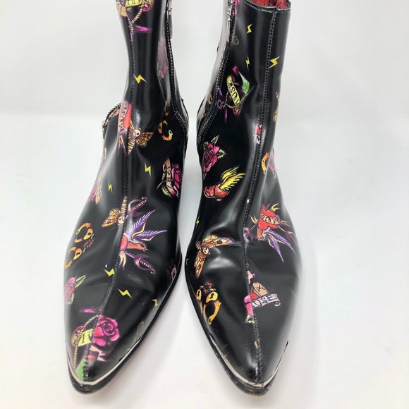 JEFFERY WEST 'MUSE' Tattoo Sylvian Leather Boots - Picture 3 of 11